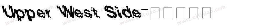 Upper West Side字体转换